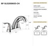 ChicFurnit Bathroom Sink Faucet Two Handle CUPC Certified Modern Design for Stylish Spaces, Silver, 9.84"*7.09"*5.12" - 3 of 4