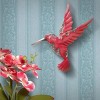 National Tree Company 16" Pink Bird Wall Decor - Handcrafted Metal Art for Garden or Patio - image 4 of 4