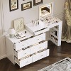 Okak Wooden 5-Drawer Tall Dresser for Bedroom Retro Country Style, Chest of Drawers Closet Storage Cabinet Organizer for Living Room, Hallway - 3 of 4