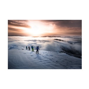 Trademark Fine Art Sandi Bertoncelj  High above the fog Canvas Wall Art - 1 of 4