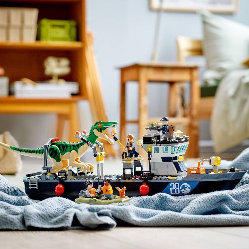 LEGO Jurassic World Baryonyx Dinosaur Boat Escape 76942 Building Kit, 4 of 11