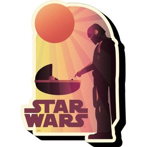 Aquarius Puzzles Star Wars The Mandalorian The Child Sunset Funky Chunky Magnet - 1 of 3