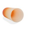 100 North 25 Ounce Frosted Glass Gradient Travel Tumbler With Straw & Wooden Lid, Tabby Cat Paint Splatter Orange - 3 of 4