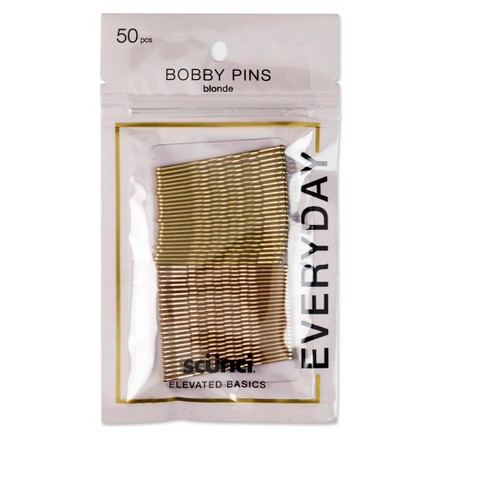 Conair Scunci Bobby Pins Blonde Metallic Finish 50ct Target