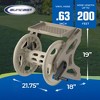 Suncast Handler 200 Foot Resin Wall Mounted Outdoor Garden Hose Reel, Taupe - 3 of 4