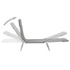vidaXL Folding Sun Loungers 2 pcs Steel and Fabric Gray - 2 of 4