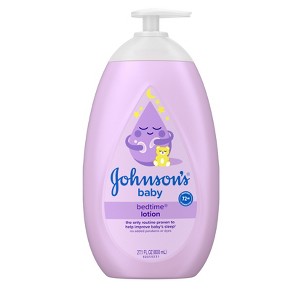Johnson's Moisturizing Bedtime Baby Body Lotion with Coconut Oil  & Natural Calm Aromas - 27.1oz - 1 of 4