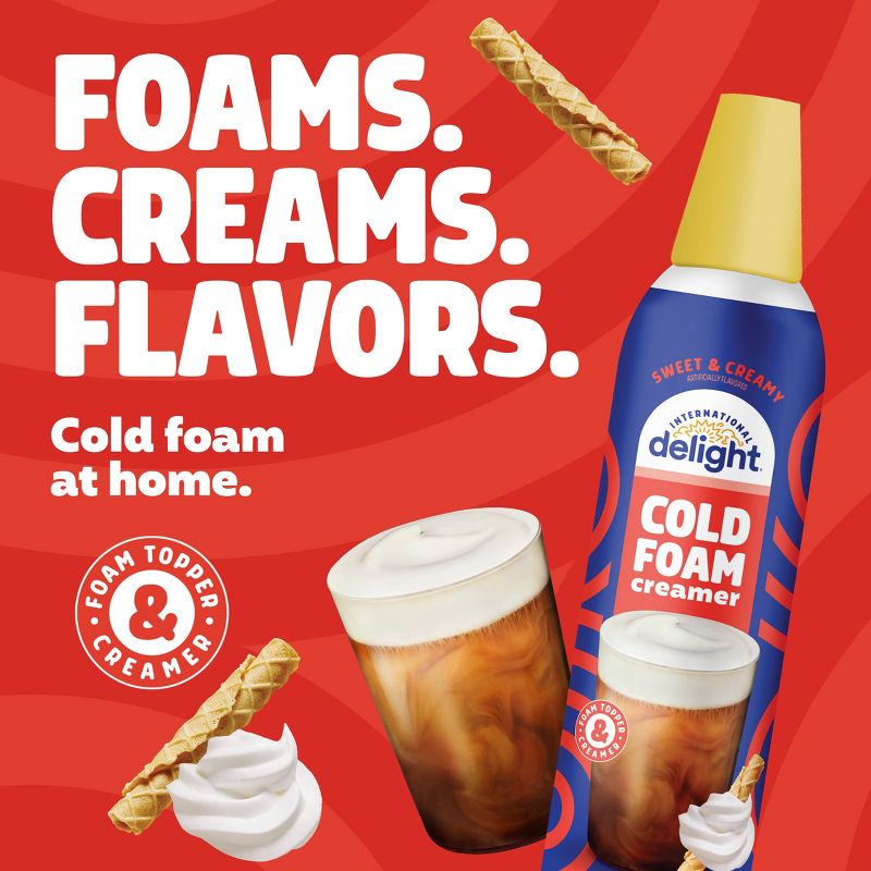 International Delight Cold Foam Sweet &#38; Creamy Coffee Creamer - 14fl oz, 4 of 13
