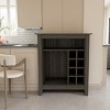 FURNIinspire Wine Racks Bar Cabinet, Wine Cabinet, Sideboard Kitchen Cupboards With Open Shelf, Wine Rack, Brown, 17.7"*32.5"*37.07" - 4 of 4