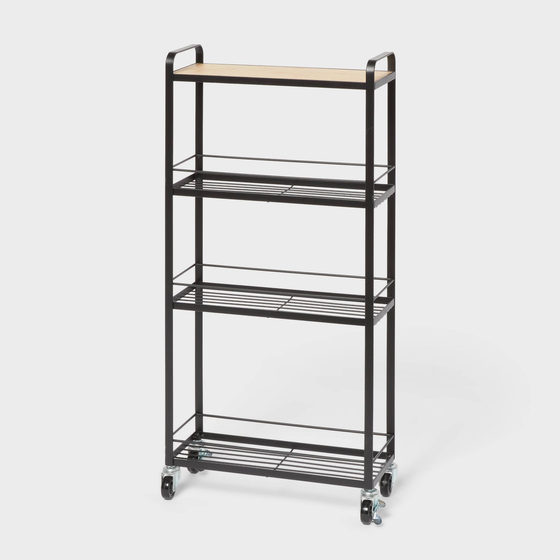 Skinny Bathroom Cart Black - Brightroom™