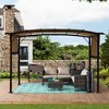 Universal Canopy Cover Replacement for 12x9 Ft Curved Outdoor Pergola Structure - 2 of 4