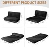 Hooseng Bean Bag Bed, Folding Sofa Bed for Adults with Washable Velvet Cover, 4 in 1 Convertible Floor Sofa Couch for Living Room Bedroom - 3 of 4