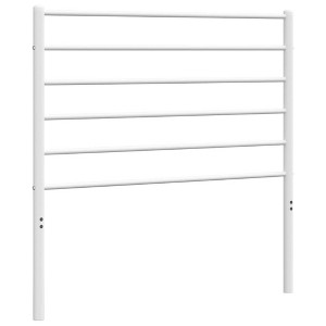 vidaXL 35.4-Inch Metal Headboard for Twin/Twin XL Size Beds, Durable Steel Construction Headboard for Modern Minimalist Bedroom, Easy Assembly, White - 1 of 4