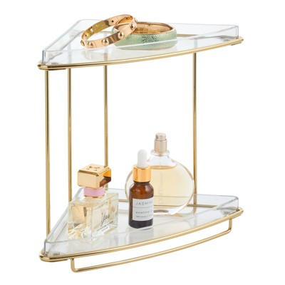 Mdesign Plastic Bathroom Medicine Organizer, 4 Level Shelf, 2 Pack - Clear  : Target