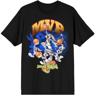 Space Jam (1996) Bugs Bunny Mvp Men's Black Graphic Tee : Target