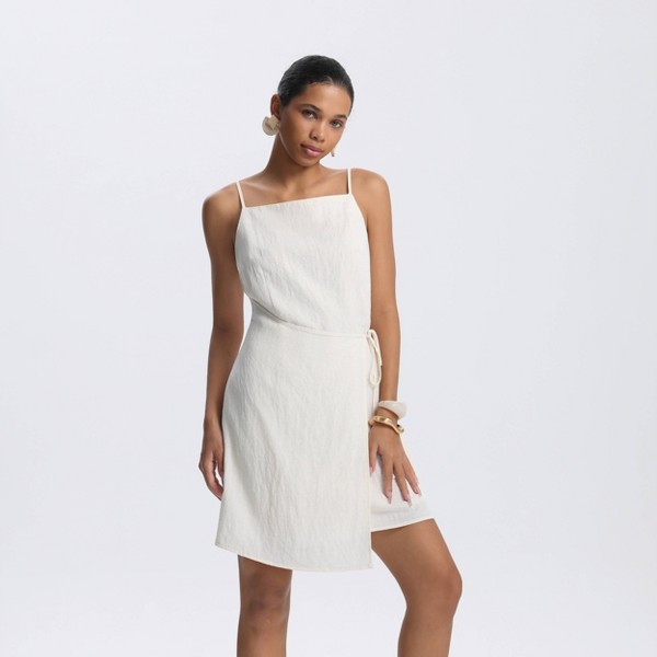 Vestido mini tipo shift de lino con mezcla y forro completo para mujer - A New Day™ 7