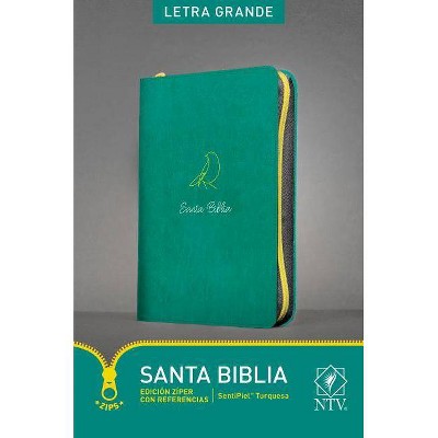 Santa Biblia Ntv, Edición Zíper Letra Grande Con Referencias - Large Print (Leather Bound)