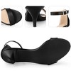 Perphy Women's Open Toe Buckle Ankle Strap Kitten Heel Sandals - 3 of 4