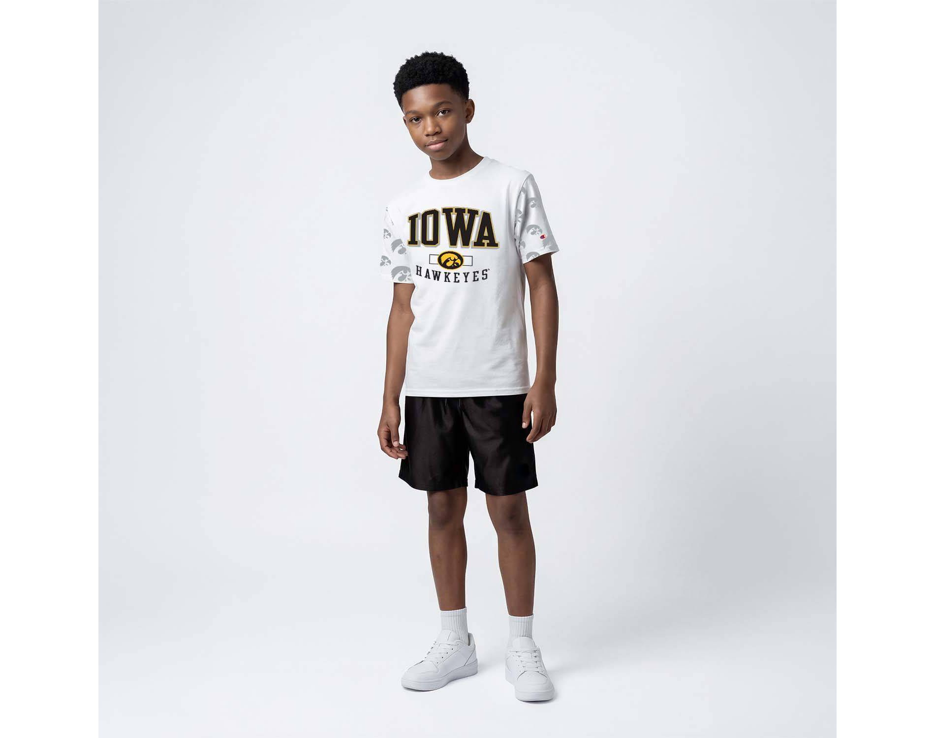 NCAA Iowa Hawkeyes Champion Youth White T-Shirt