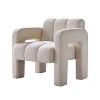 CAVINAS Faux Leather Accent Chair with Brass-Tipped Feet,Upholstered Living Room Chair,Reading Chairs for Living Room - 2 of 4