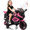 Kids Motorcycle, Ride On Car Toy with Training WheelsPowered Ride On Motorcycle Toy for Toddler Kids Boys Girls Ages 3-6 - 2 of 4