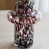 ChicFurnit Decorative Vases Elegant Flower Vase Florero Amber Spots Decor Vase Tabletop Vase Modern Vase for Room, Clear, 5.9"*5.9"*7.9" - 2 of 4