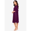 Roaman's Women's Plus Size Lace Swing Dress - 4 of 4
