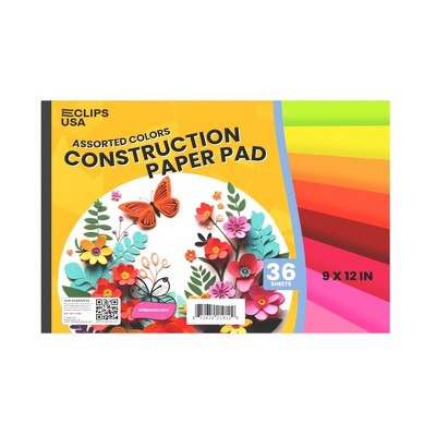 21912: Construction Paper Pad, 12x9, 36 Sheets (48 Packs)