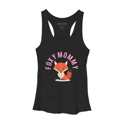 Women's Design By Humans Foxy Mommy By Cypryanus Racerback Tank Top