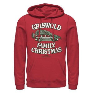 Men's National Lampoon's Christmas Vacation Griswold Christmas Tree Pull Over Hoodie - 1 of 4