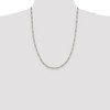 Black Bow Jewelry 3.5mm Sterling Silver, Solid Figaro Chain Necklace - 2 of 4