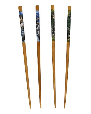 Attack on TItans Bamboo 2 Pairs Collectible Anime Chopsticks