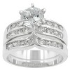 Slickblue Gorgeous 2.3 Ct. Engagement Ring with Clear Round Stone, Available in Goldtone or Silvertone - Size 5-10 - 2 of 4