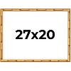 PosterPalooza | 27x20 Thin Bamboo Picture Frame, UV Acrylic, 2 Finishes - Gold and Brown - 2 of 4