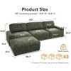 Dyonery 120" Oversized Modular Sectional Sofa, L Shaped Cloud Couch, 4 Seat Comfy Set with Pillows & Movable Ottoman, Chenille - 2 of 4