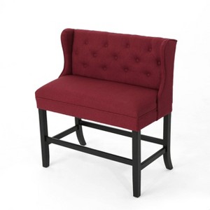 Paulina Barstool Bench Deep Red - Christopher Knight Home