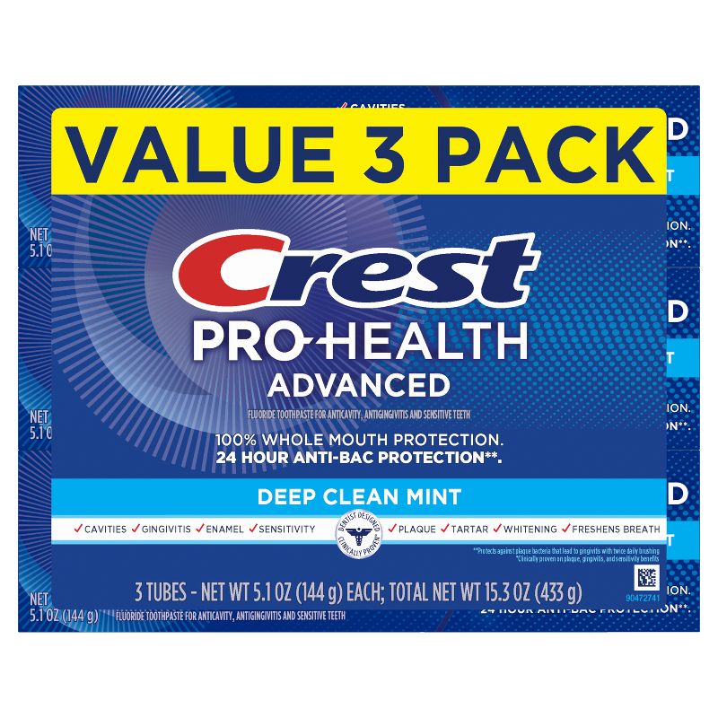 Crest Pro-Health Advanced Deep Clean Mint Toothpaste - 5.1oz, 3 of 10