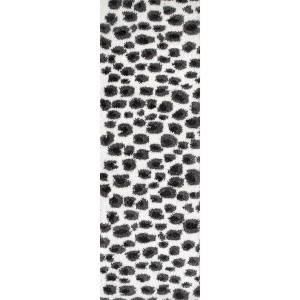 Nuloom Lennon Cozy Shag Leopard Kitchen Runner Indoor Area Rug - Hallway, Entryway, 2' 8" x 8', Beige - 1 of 4