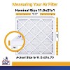 Filter King 11.5x21x1 Air Filter | 12-PACK | MERV 13 HVAC Pleated A/C Furnace Filters | MADE IN USA | Actual Size: 11.5 x 21 x .75" - 2 of 4
