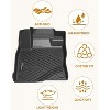 All-Weather TPE Floor Mats, Fit for Nissan Rogue 2014-2020 Models, Front & Rear Rows Coverage, Excluding Sport Trim, Black - 4 of 4
