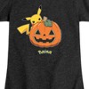 Girls' - Pokémon - Pikachu Pumpkin Fitted Short Sleeve Graphic T-Shirt - 2 of 4