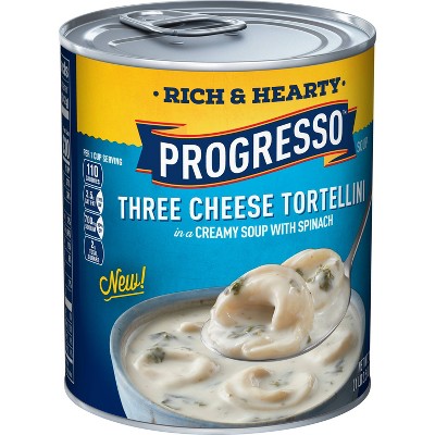 Progresso Rich & Hearty Three Cheese Tortellini with Spinach - 18.5oz
