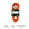 GoGreen Power (GG-15100) 14/3 Heavy Duty Extension Cord-Lighted End, 100', Orange - 2 of 4