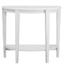 Lyngins Entryway Table with Half-Moon Shaped Design,Stylish Console Table with 1 Open Bottom Storage Shelves for Living Room - 2 of 4
