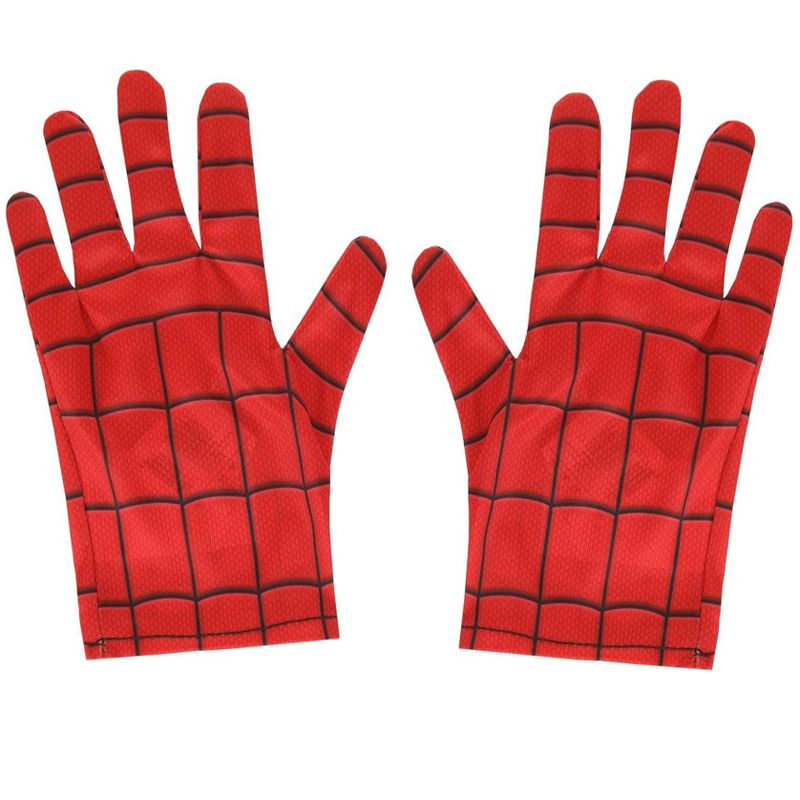 HalloweenCostumes.com One Size Fits Most Boy  Spider-Man Child Gloves., Black/Red, 1 of 3