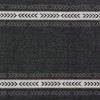 Design Imports  Ribbed Fringe Table Runner, Black, 14X72" - 4 of 4