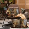 Vintage Christmas Tree Santa Claus Throw Pillow Covers 18x18 Set of 4 - 4 of 4