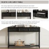 KTMBDW Console Table with 3 Drawers, Wood Entryway Table with Protruding drawer, Sofa Tables Narrow Long for Living Room, Entryway, Hallway - 4 of 4