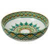 16" Round Artistic Ceramic Vessel Sink – Glossy Above-Counter Basin with Hand-Inspired Printed Pattern - 3 of 4