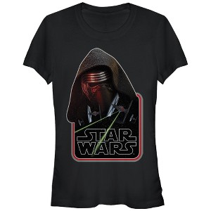 Juniors Womens Star Wars The Force Awakens Kylo Ren TIE Fighter T-Shirt - 1 of 3